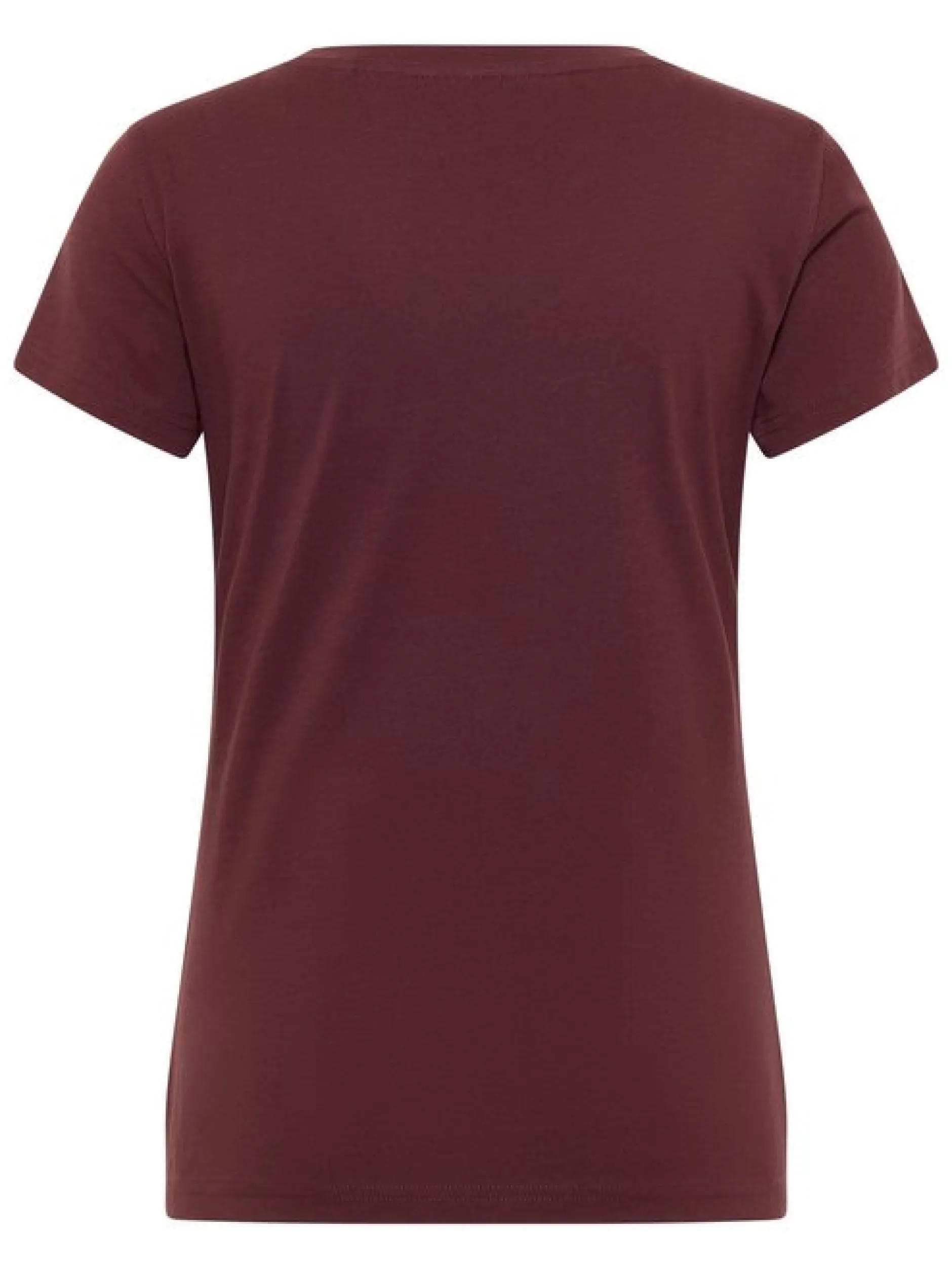 Mustang Damen T-Shirt in braun - Ausschnitt: Rundhals