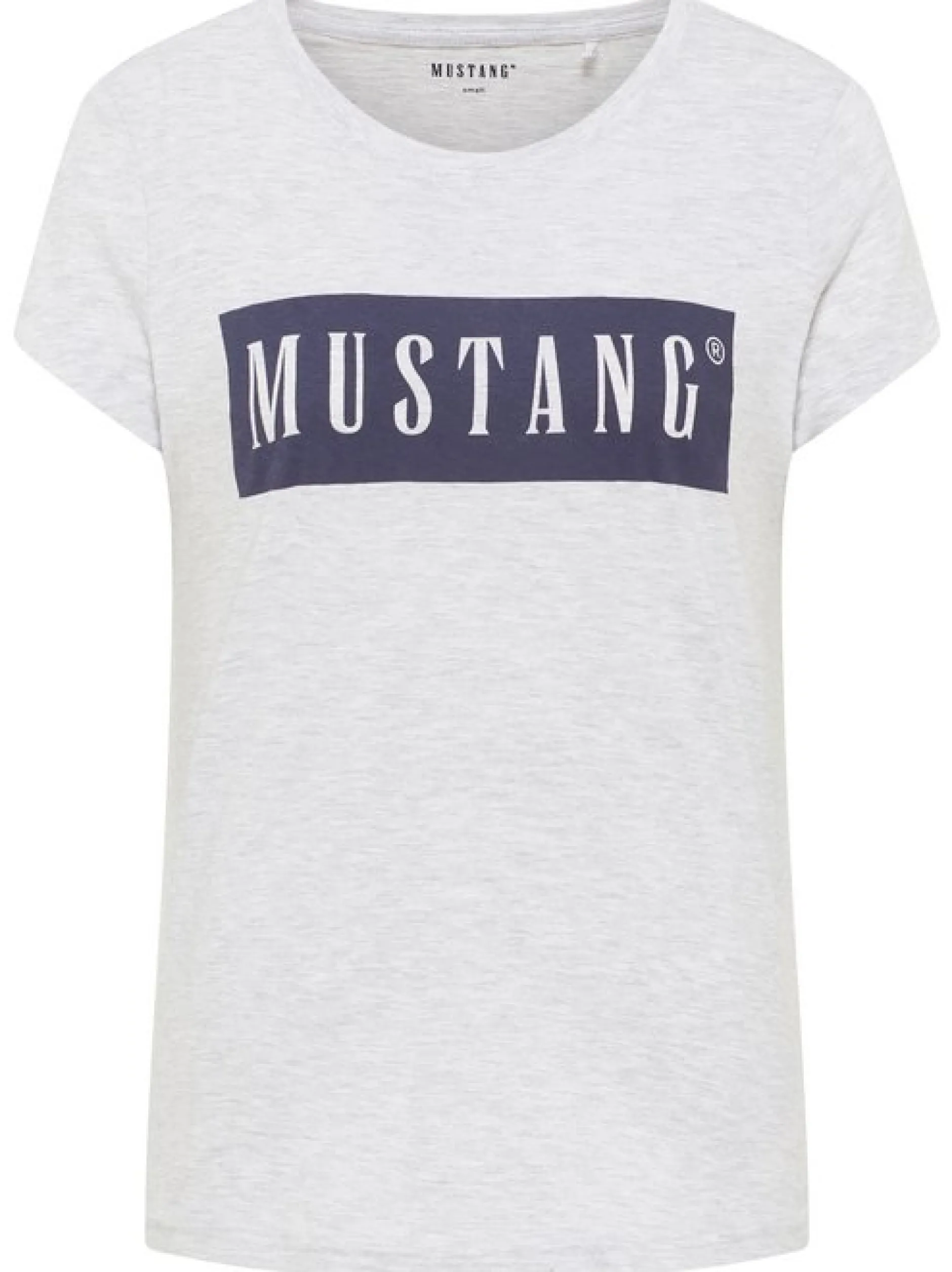 Mustang Damen T-Shirt in grau - Ausschnitt: Rundhals
