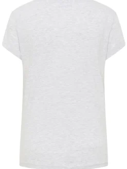 Mustang Damen T-Shirt in grau - Ausschnitt: Rundhals