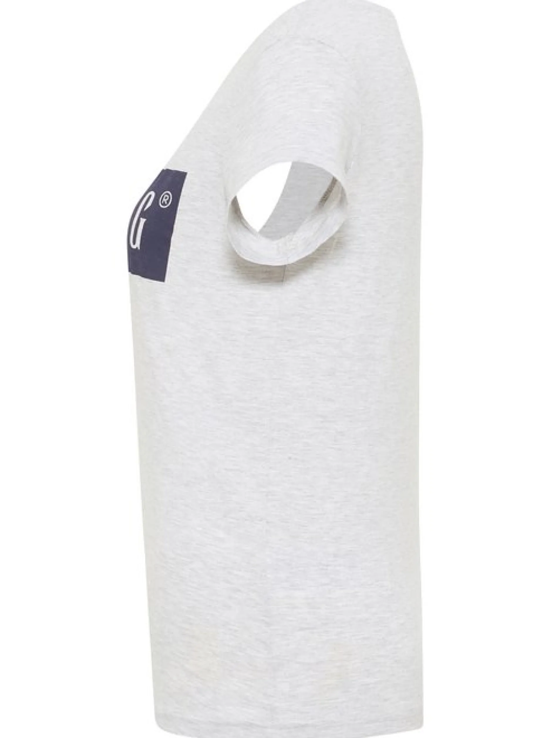 Mustang Damen T-Shirt in grau - Ausschnitt: Rundhals