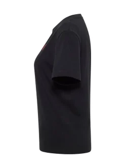 Mustang Damen T-Shirt in schwarz - Ausschnitt: Rundhals