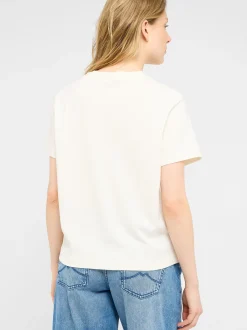 Mustang Damen T-Shirt in weiß - Ausschnitt: Rundhals