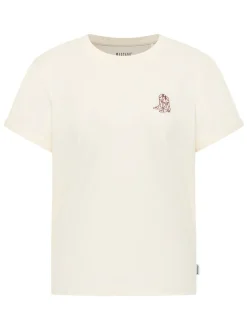Mustang Damen T-Shirt in weiß - Ausschnitt: Rundhals