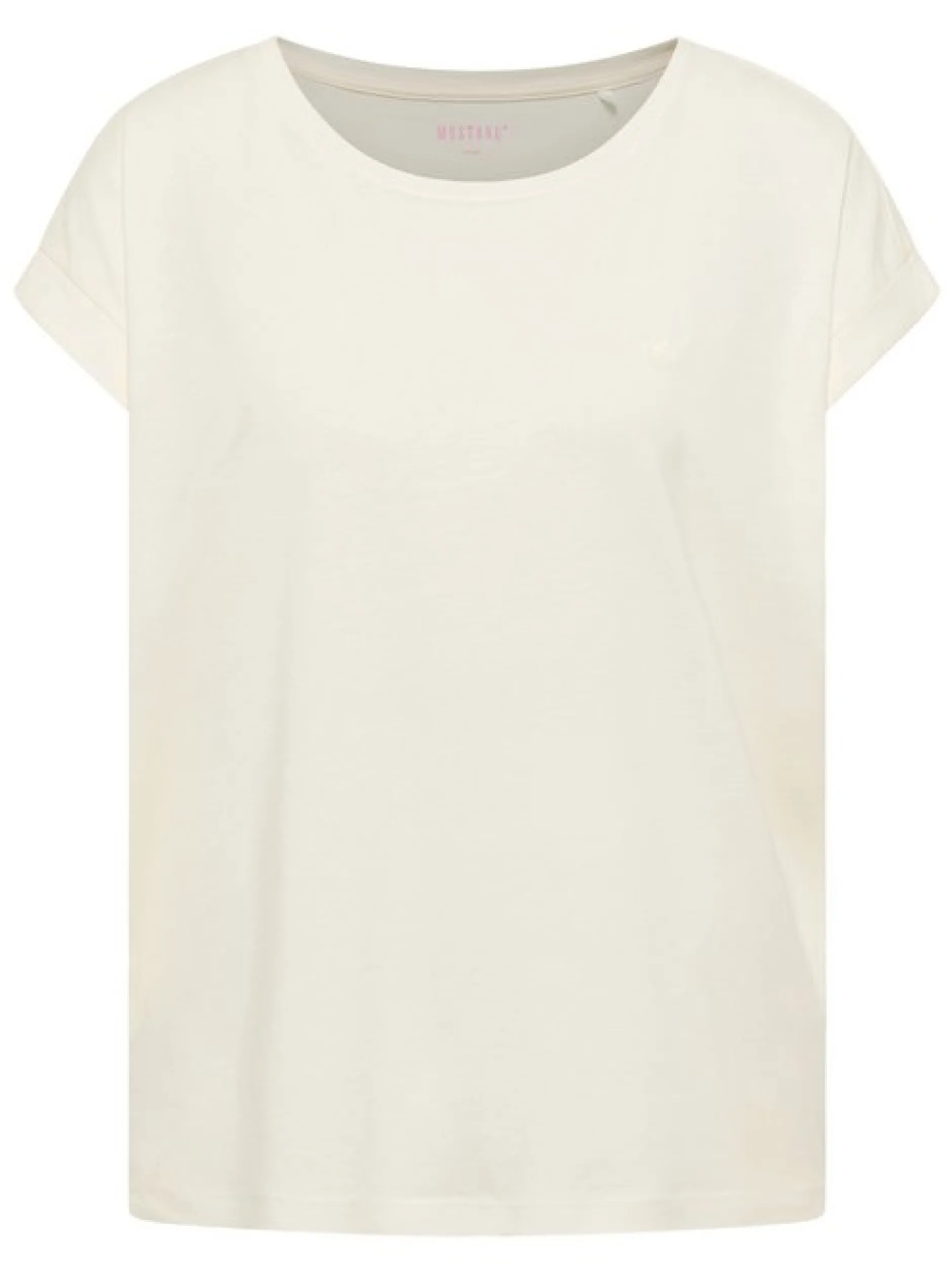 Mustang Damen T-Shirt in weiß - Ausschnitt: Rundhals