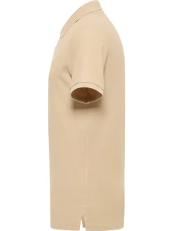 Mustang Herren Polo in beige - Ausschnitt: Henley