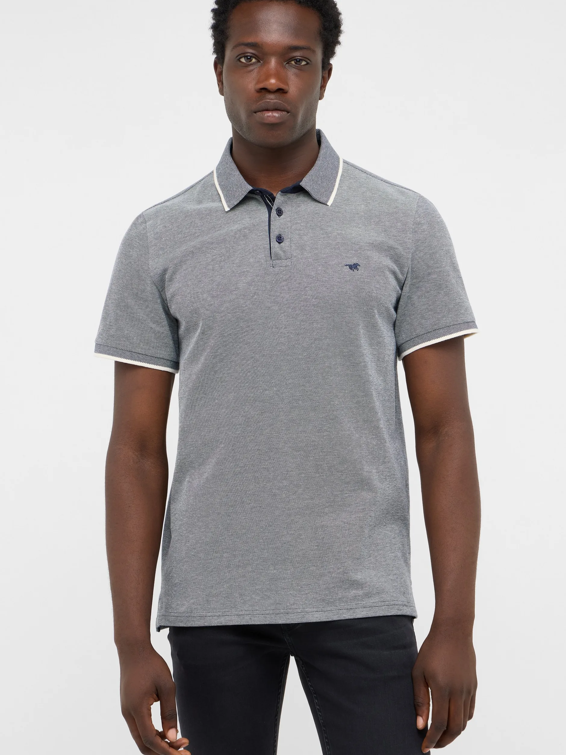 Mustang Herren Poloshirt in blau