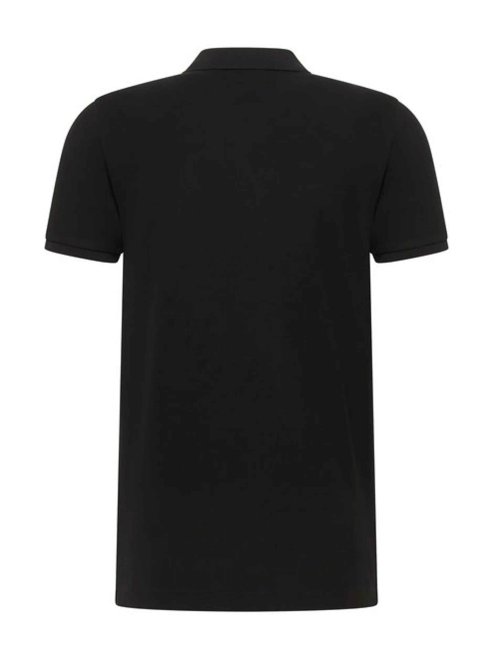 Mustang Herren Poloshirt in schwarz - Ärmel: Halbarm