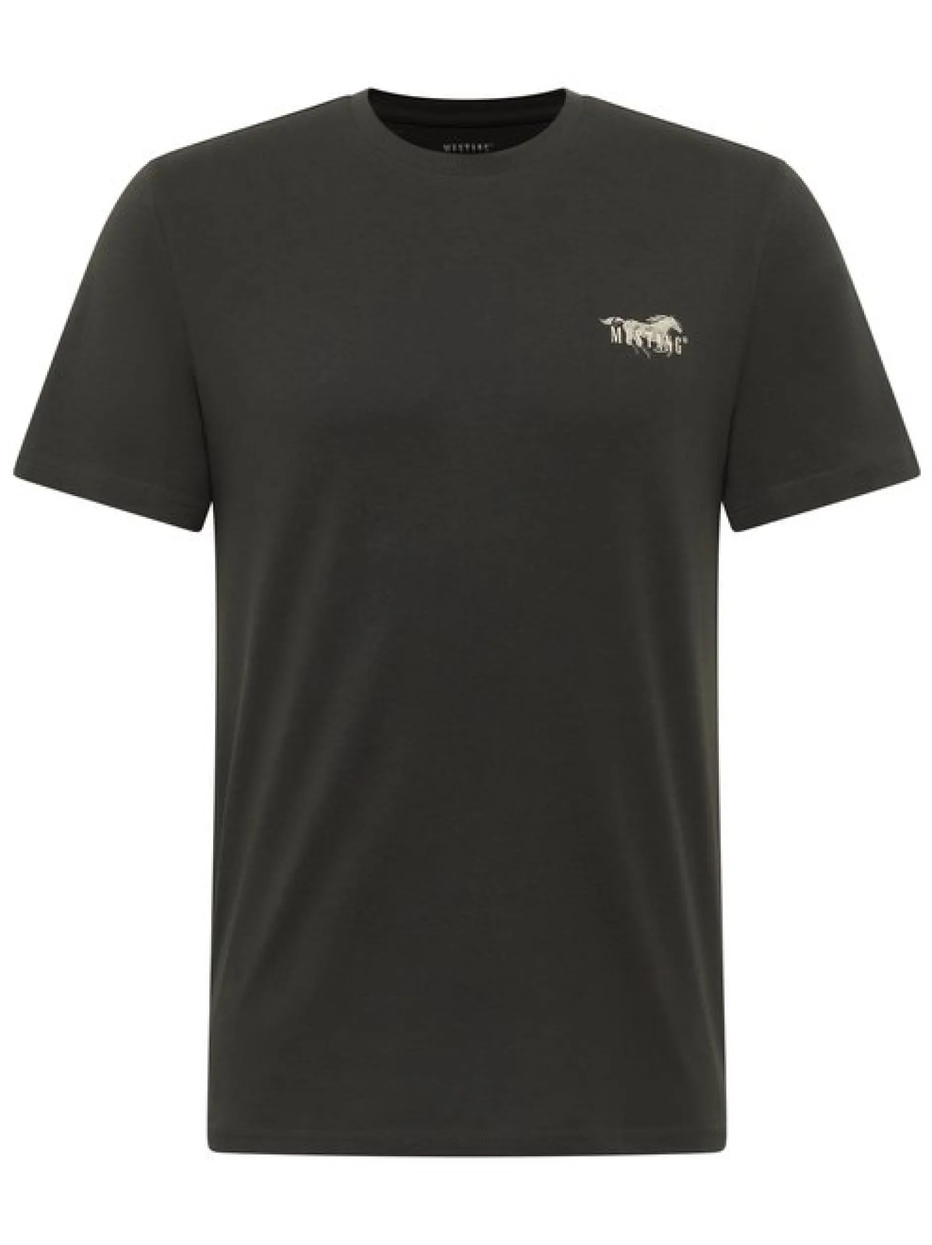Mustang Herren T-Shirt in anthrazit - Ärmel: Halbarm