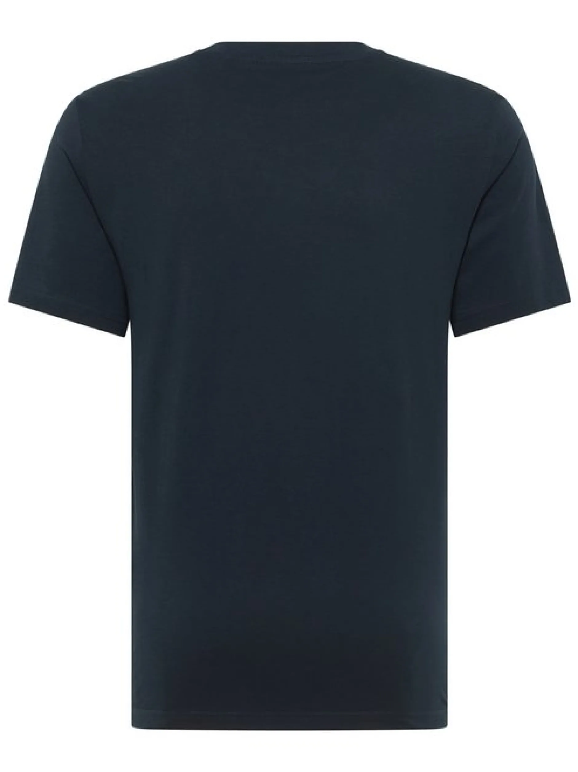 Mustang Herren T-Shirt in blau - Ausschnitt: Rundhals