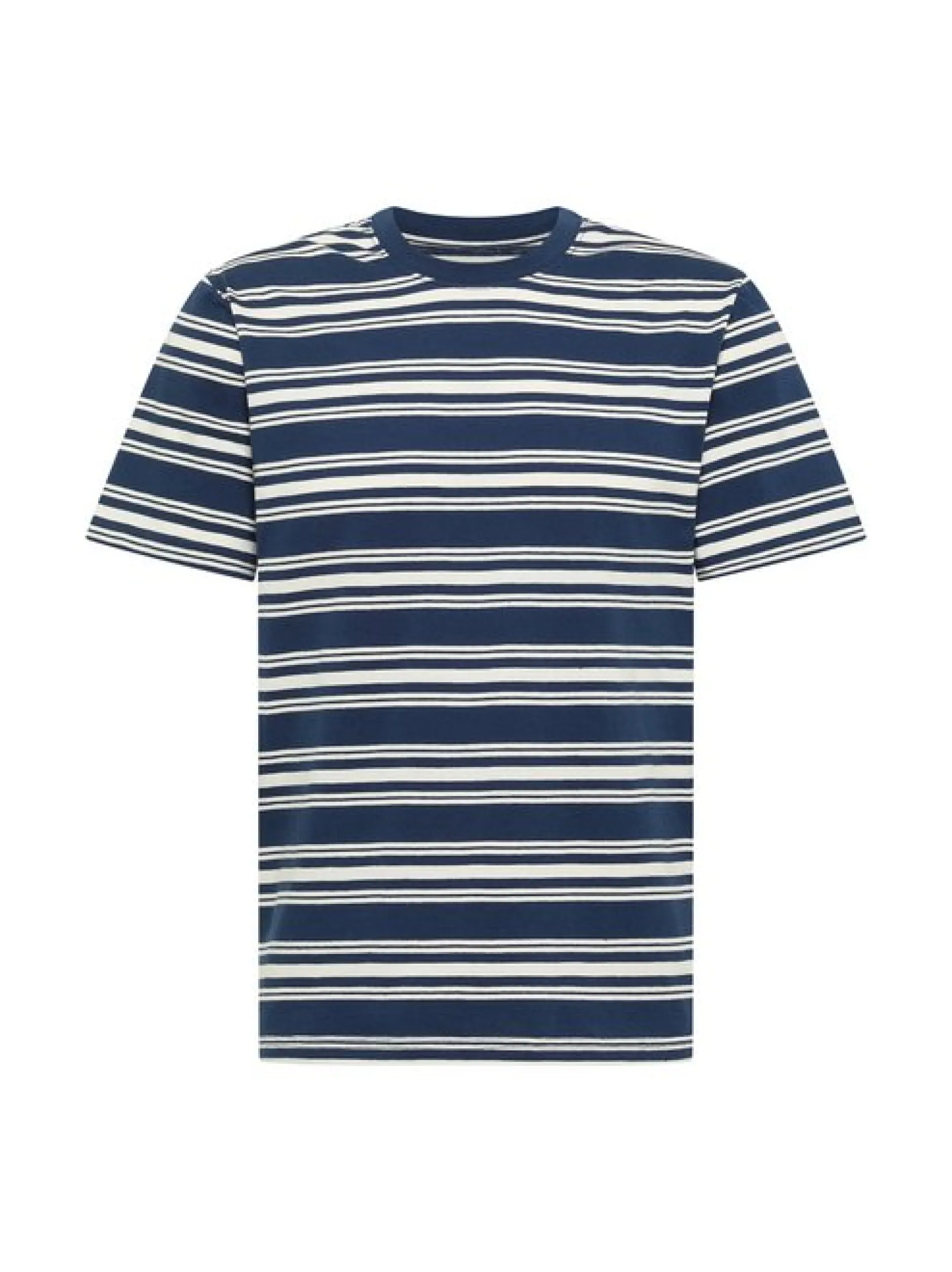 Mustang Herren T-Shirt in blau - Ausschnitt: Rundhals