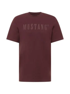Mustang Herren T-Shirt in braun - Ausschnitt: Rundhals