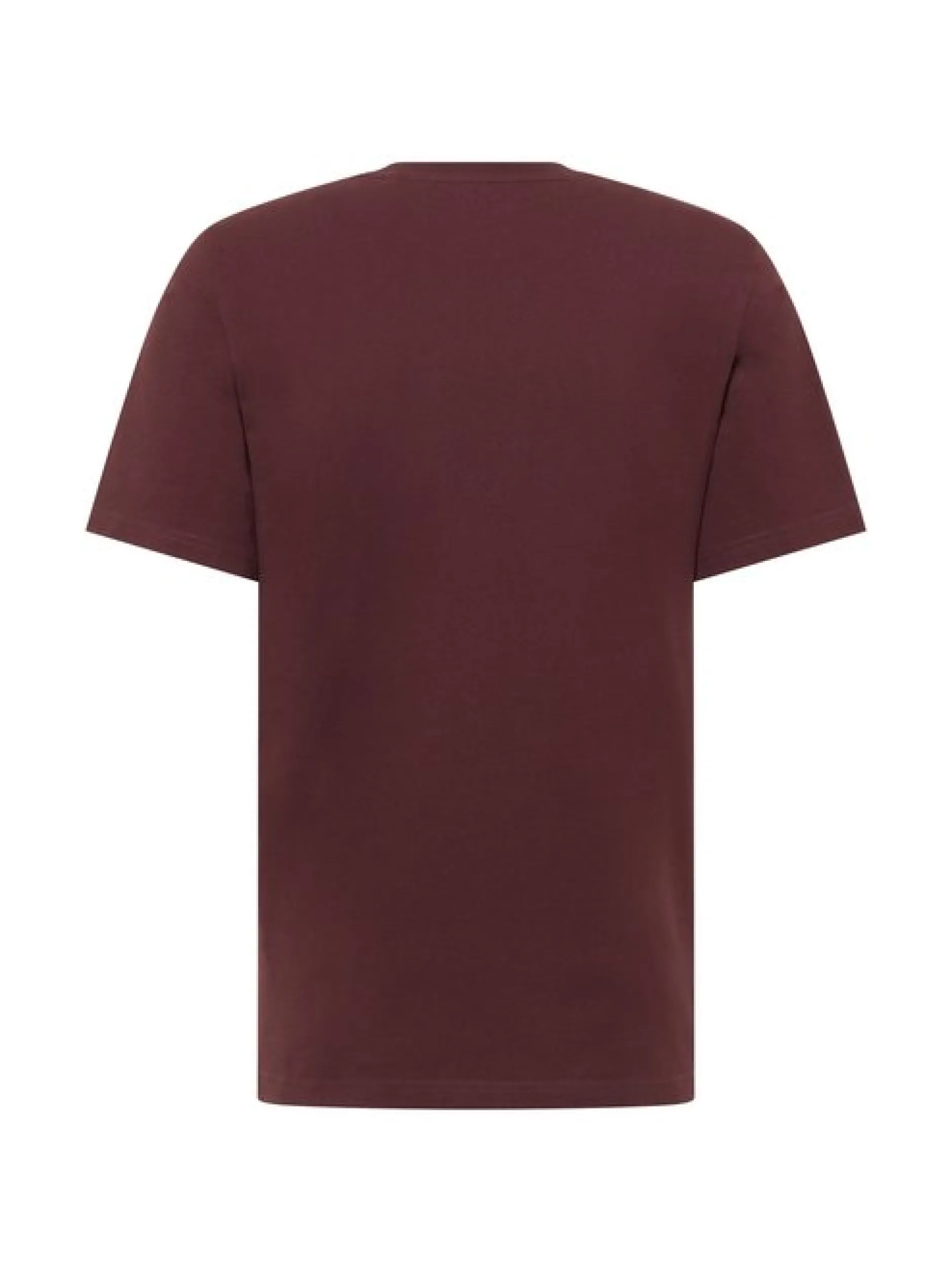 Mustang Herren T-Shirt in braun - Ausschnitt: Rundhals