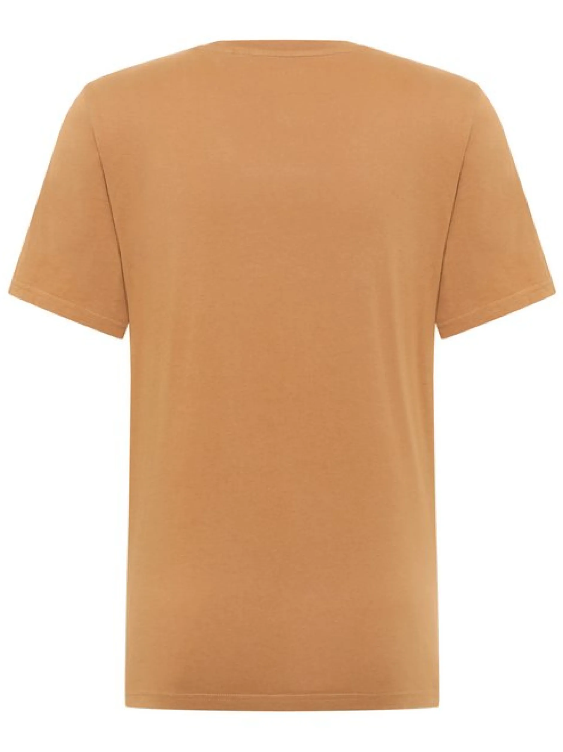 Mustang Herren T-Shirt in braun - Ausschnitt: Rundhals