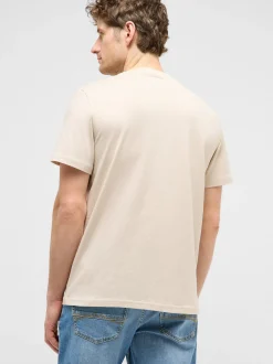 Mustang Herren T-Shirt in braun - Ausschnitt: Rundhals