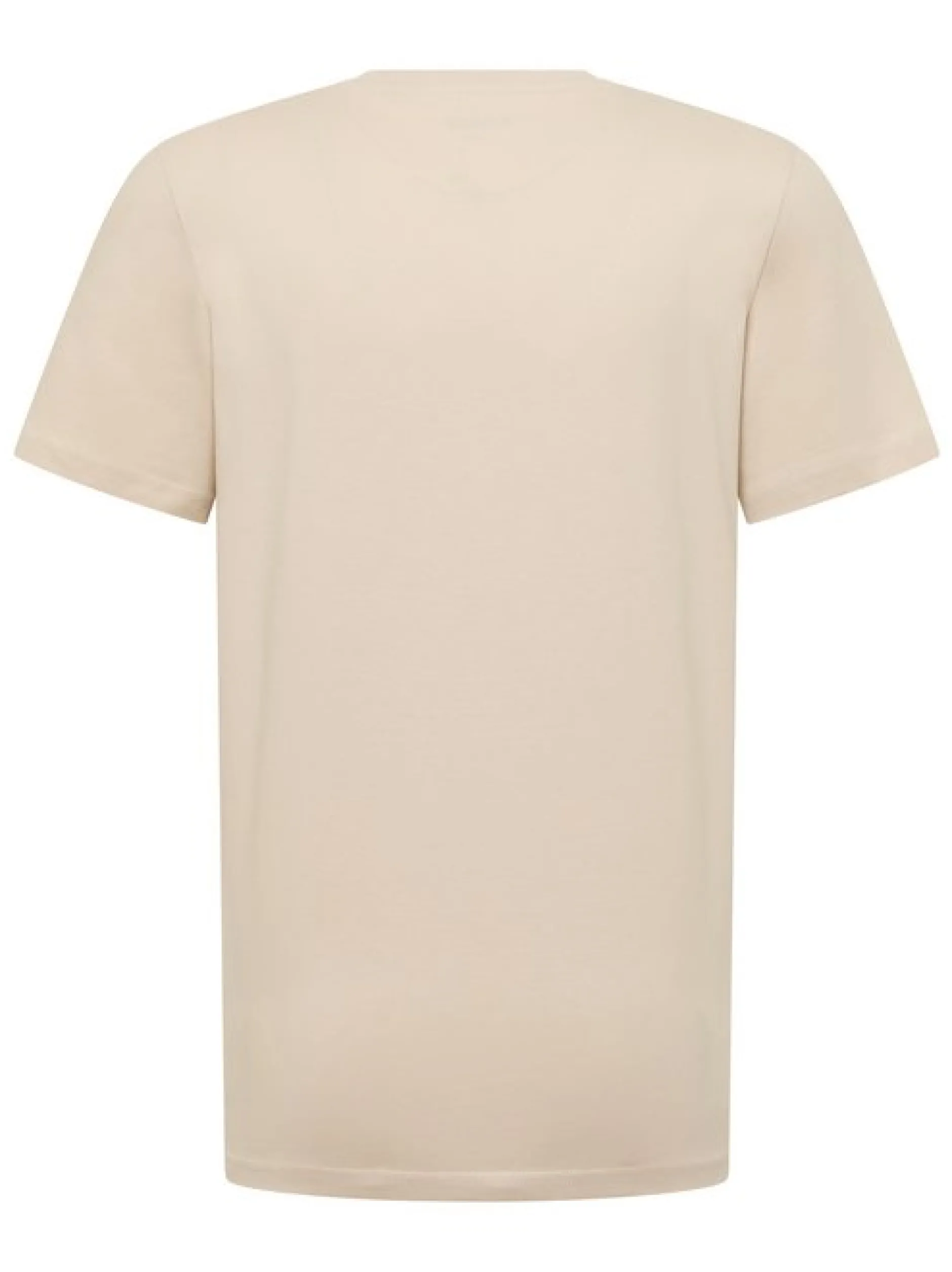 Mustang Herren T-Shirt in braun - Ausschnitt: Rundhals