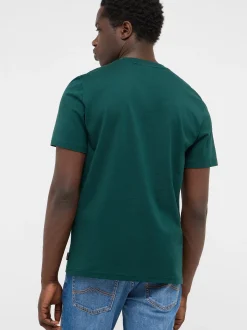 Mustang Herren T-Shirt in grün - Ausschnitt: Rundhals