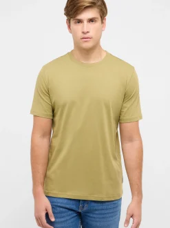 Mustang Herren T-Shirt in grün - Ausschnitt: Rundhals