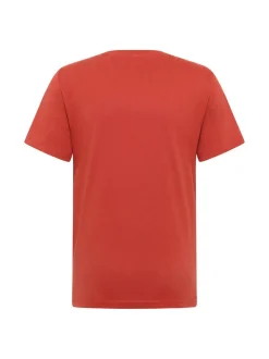 Mustang Herren T-Shirt in rot - Ausschnitt: Rundhals