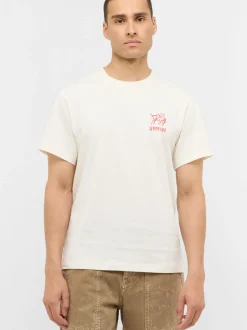 Mustang Herren T-Shirt in weiß - Ausschnitt: Rundhals