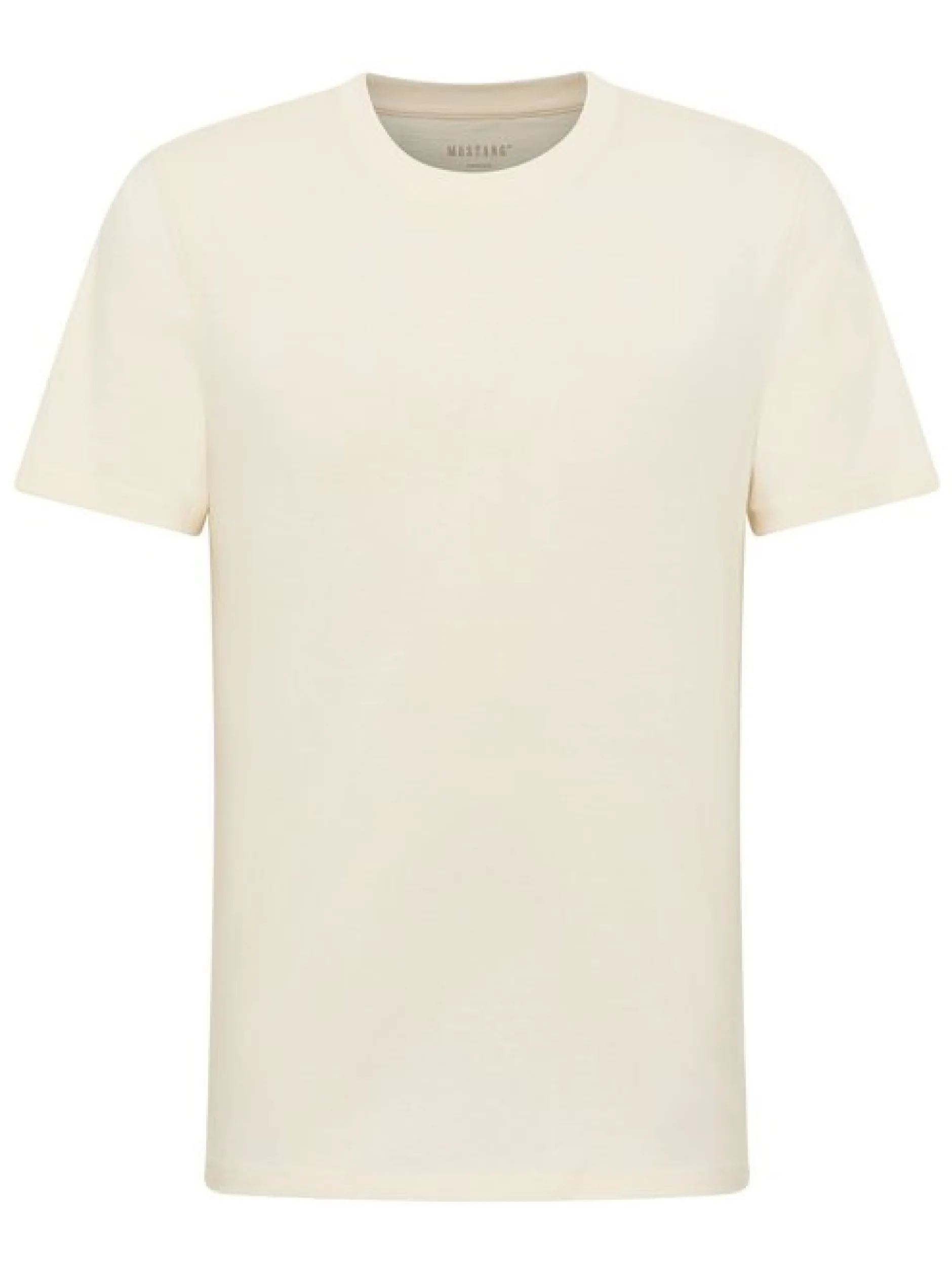 Mustang Herren T-Shirt in weiß - Ausschnitt: Rundhals