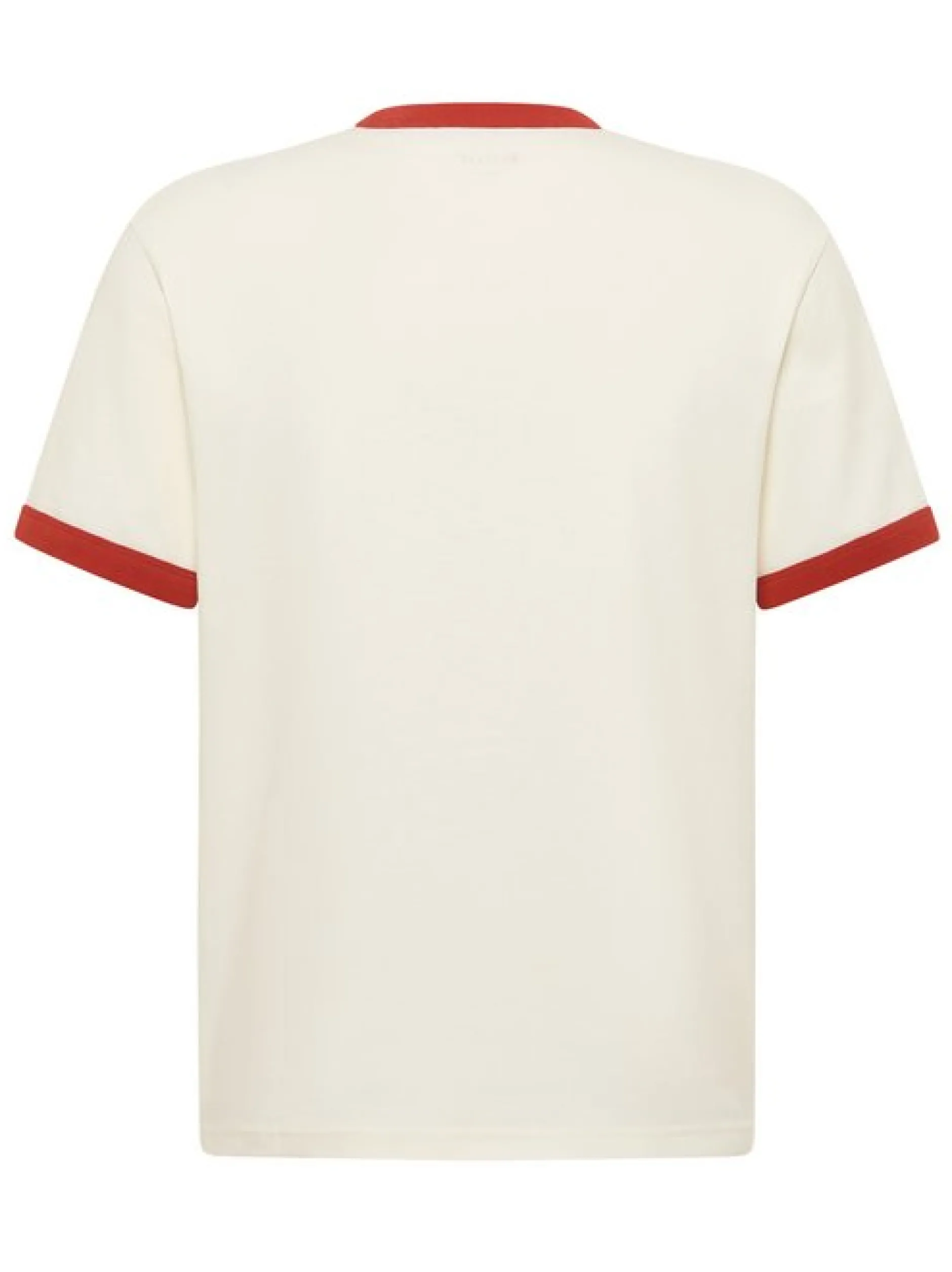 Mustang Herren T-Shirt in weiß rot - Ärmel: Halbarm