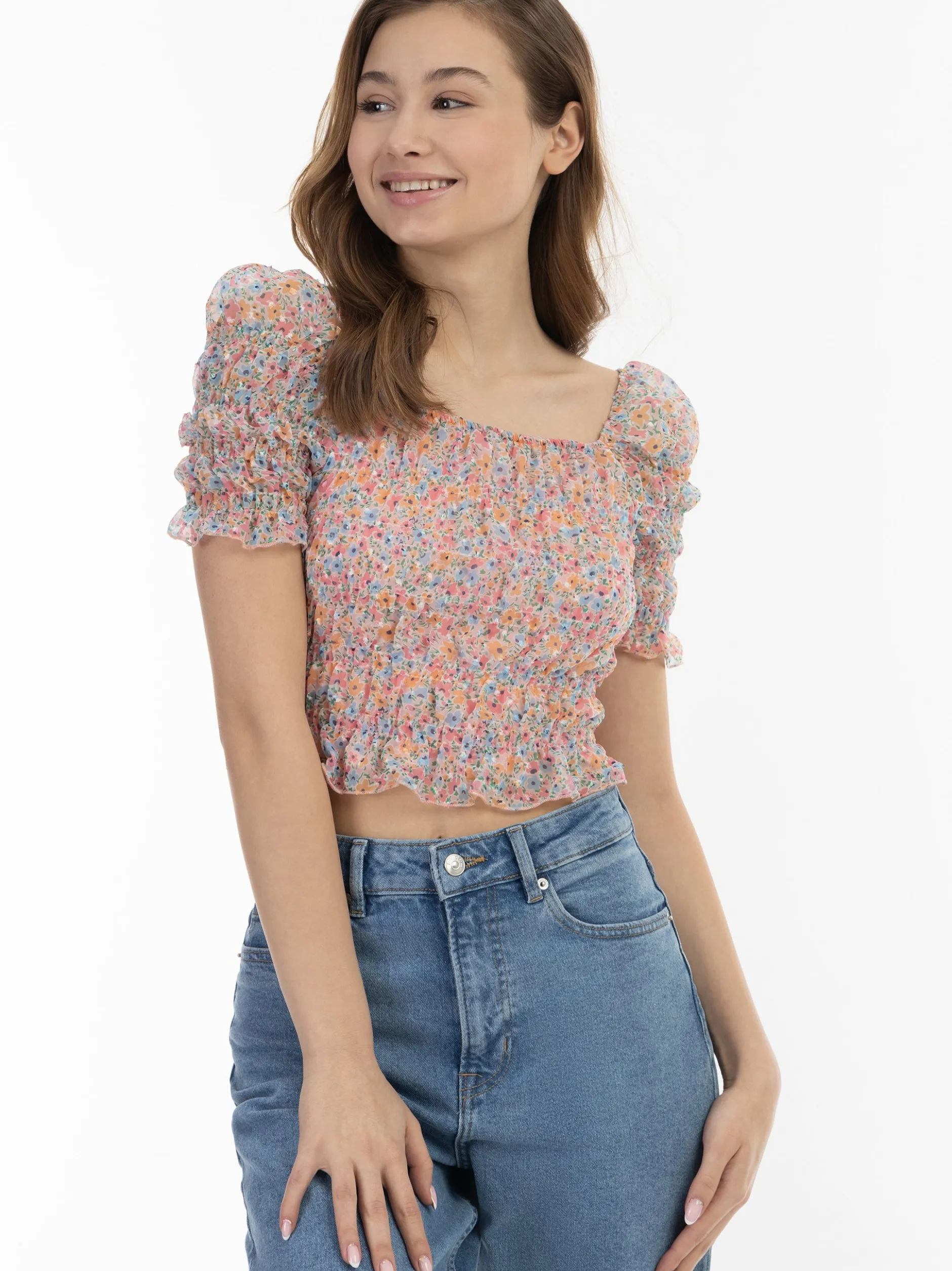 MyMo Damen Blusenshirt in mehrfarbig