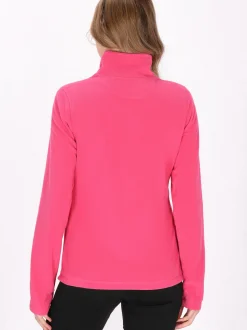 MyMo Damen Fleecepullover in pink