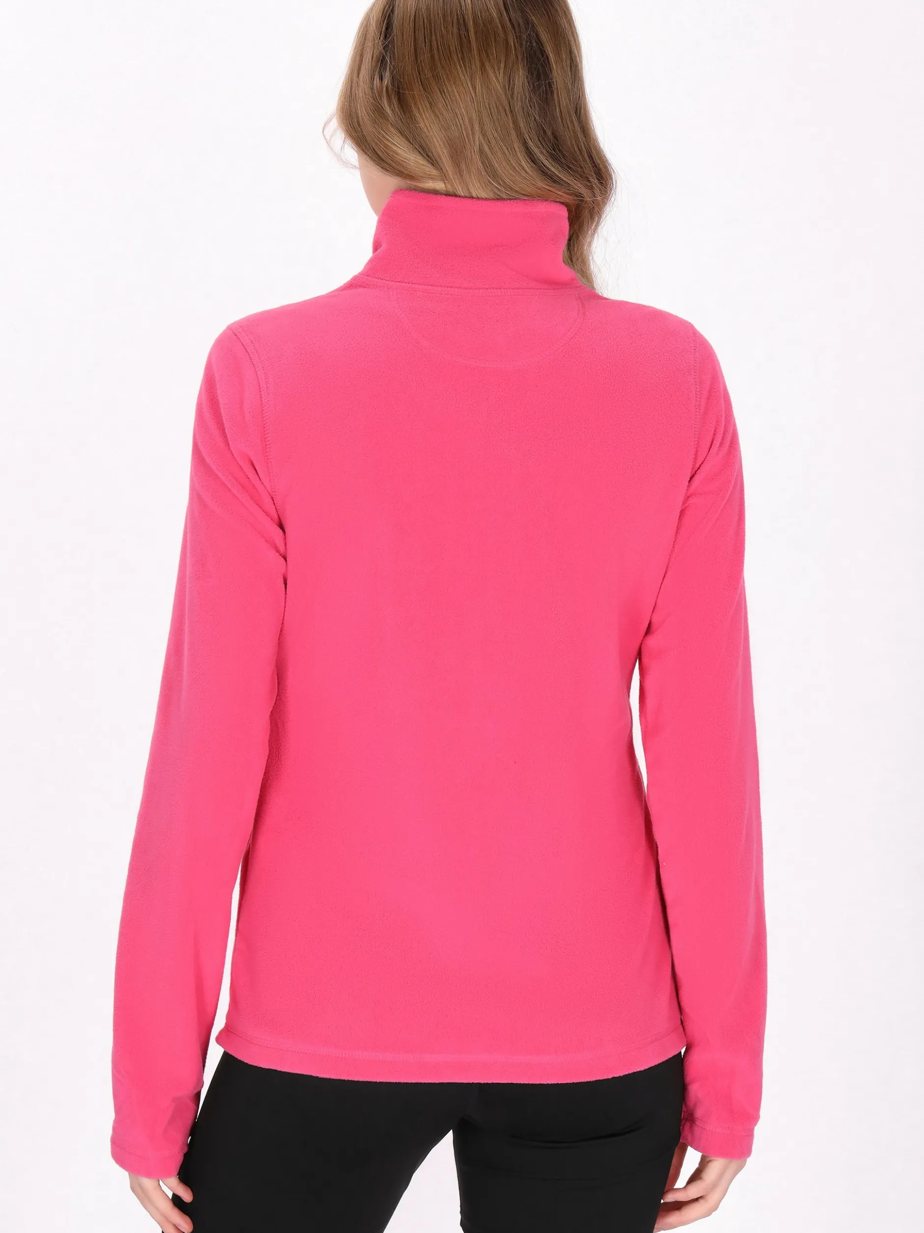 MyMo Damen Fleecepullover in pink