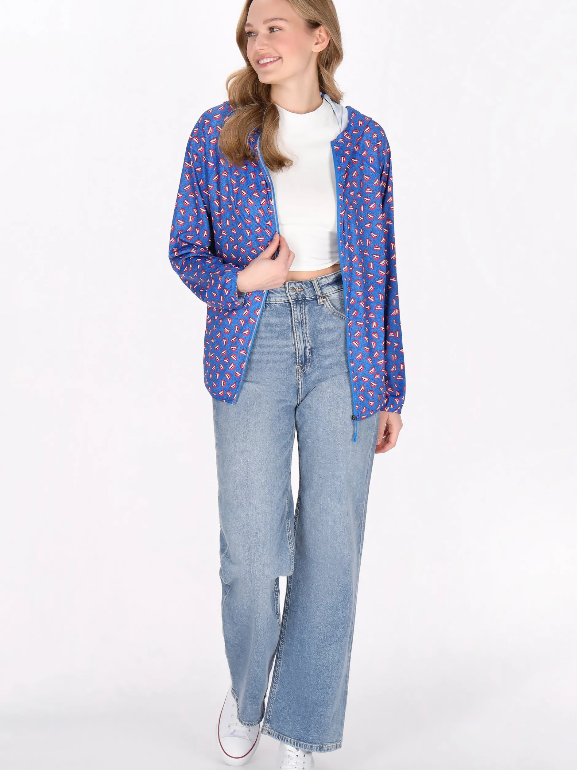 MyMo Damen Jacke in blau