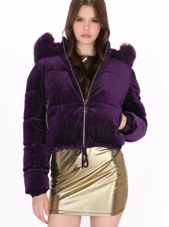 MyMo Damen Jacke in lila
