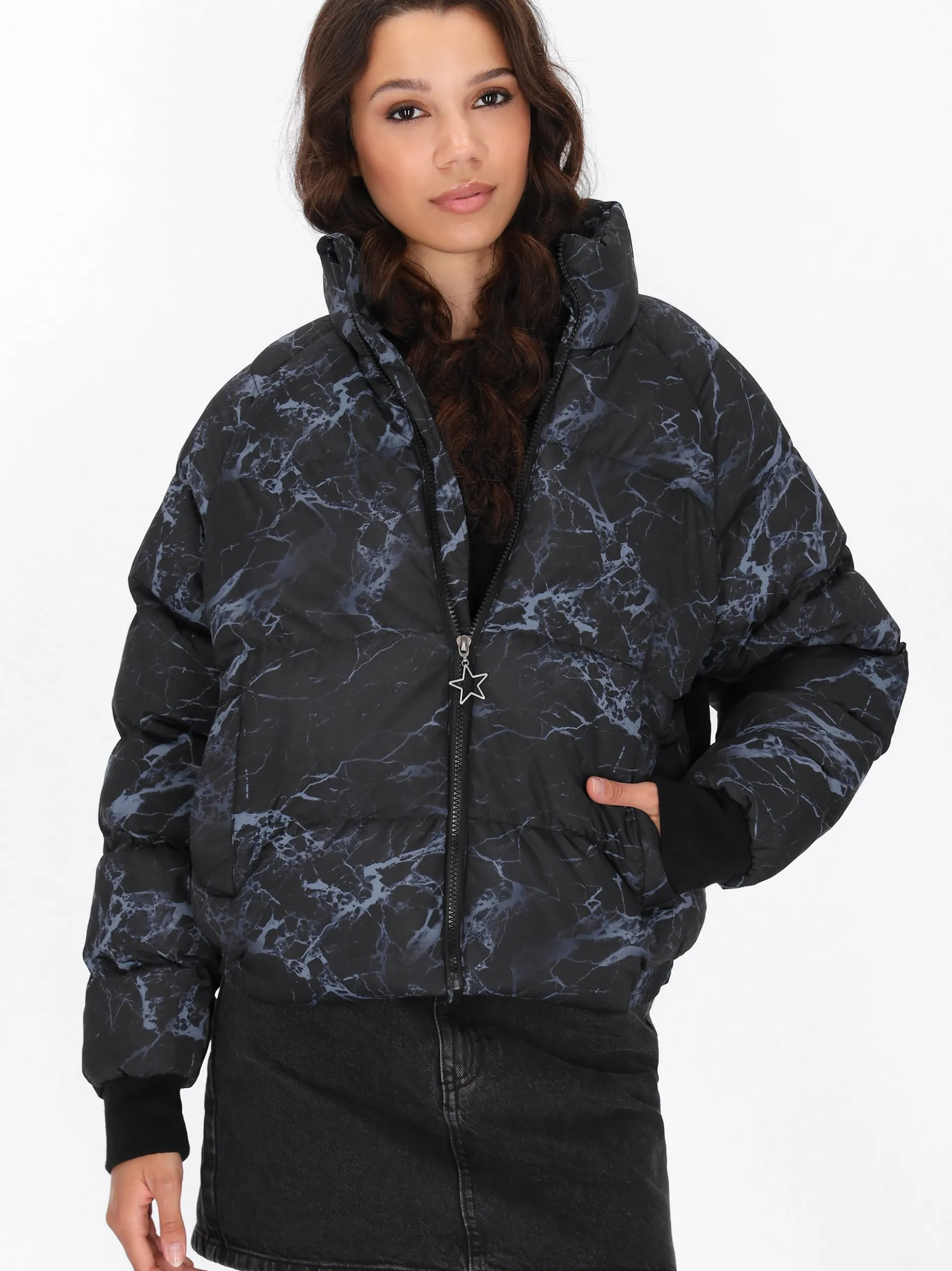 MyMo Damen Jacke in mehrfarbig