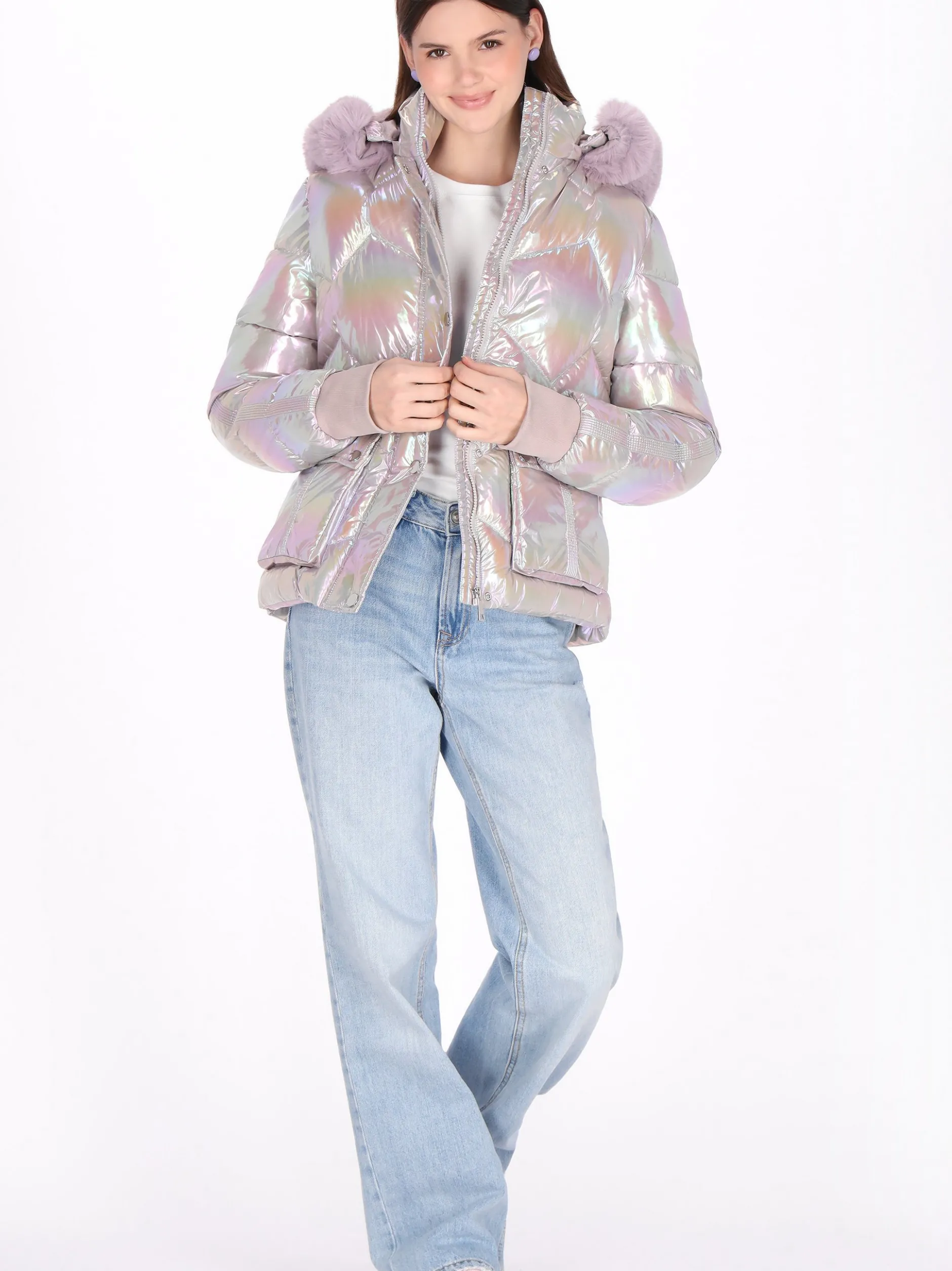 MyMo Damen Jacke in purple
