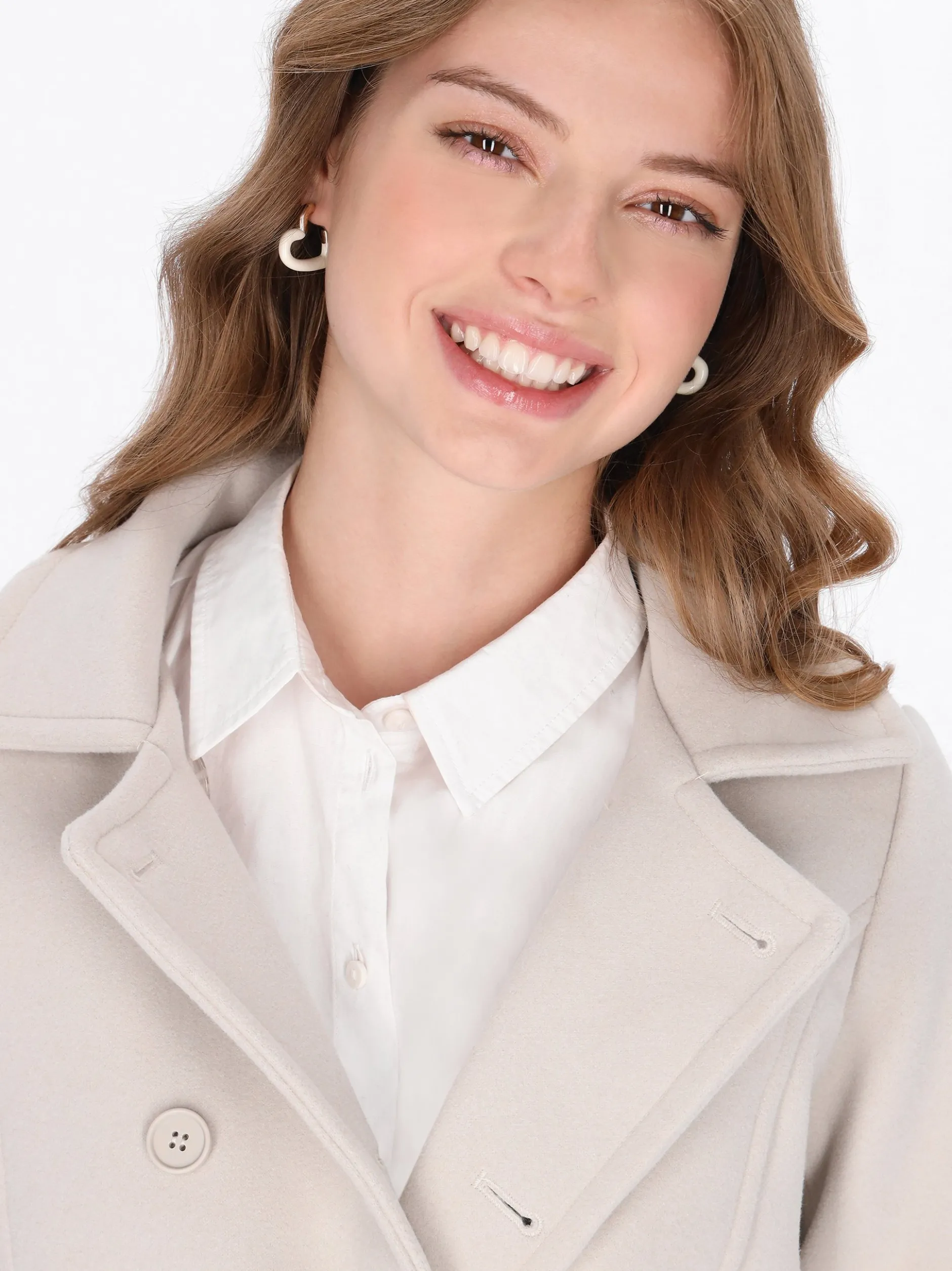MyMo Damen Jacke in weiß