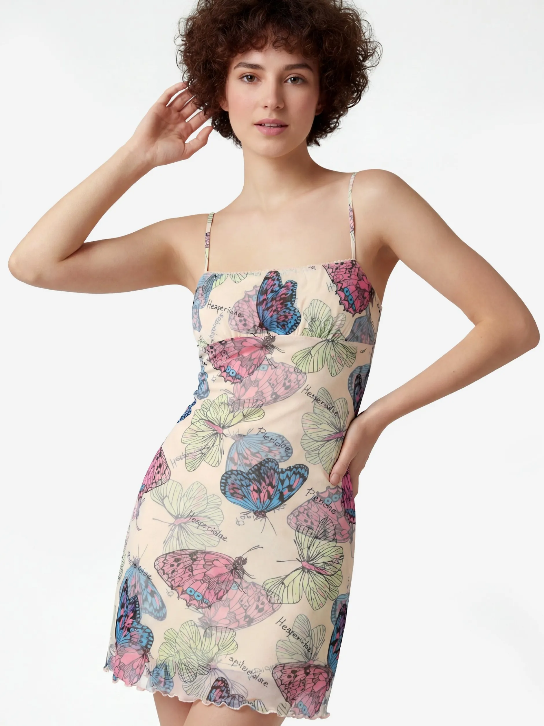 MyMo Damen Kleid in rosa - Länge: mittel