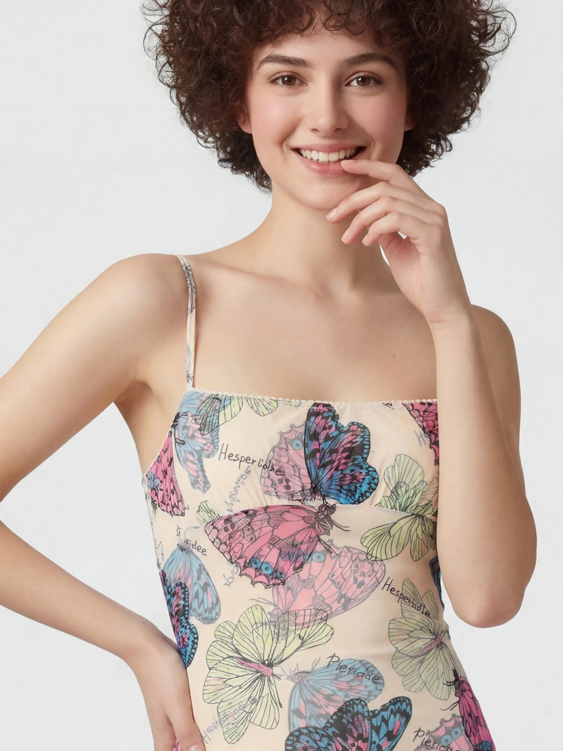 MyMo Damen Kleid in rosa - Länge: mittel