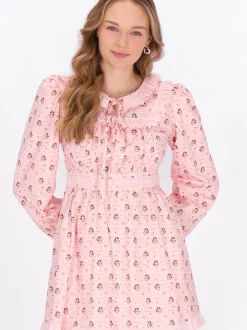 MyMo Damen Kleid in rosa - Länge: mittel
