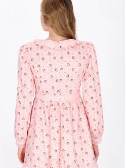 MyMo Damen Kleid in rosa - Länge: mittel