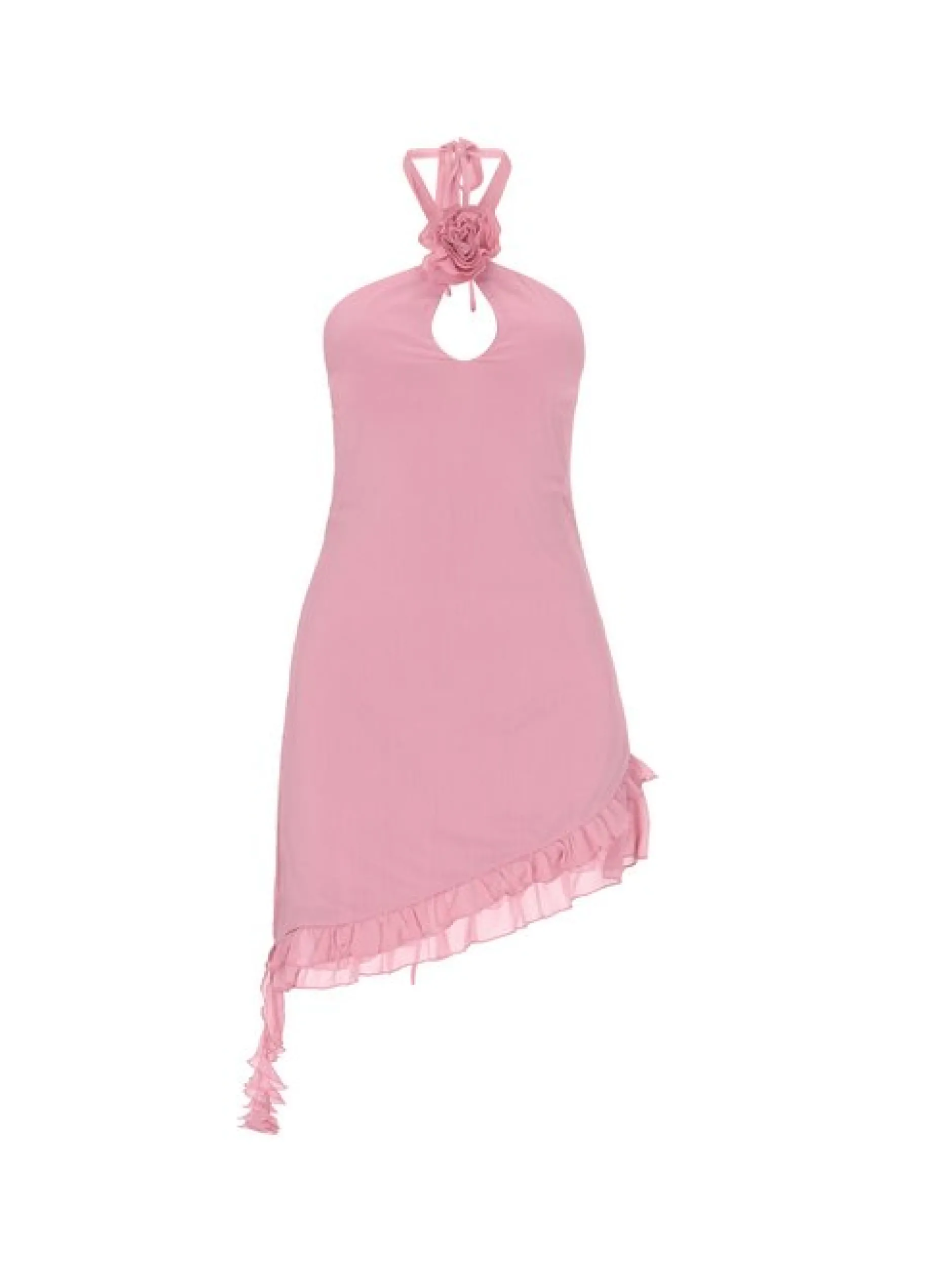 MyMo Damen Kleid in rosa - Länge: mittel