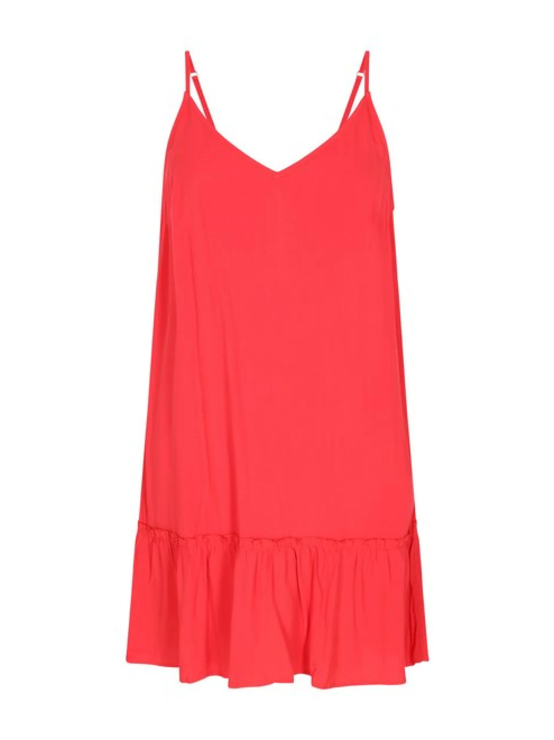 MyMo Damen Kleid in rot - Länge: mittel