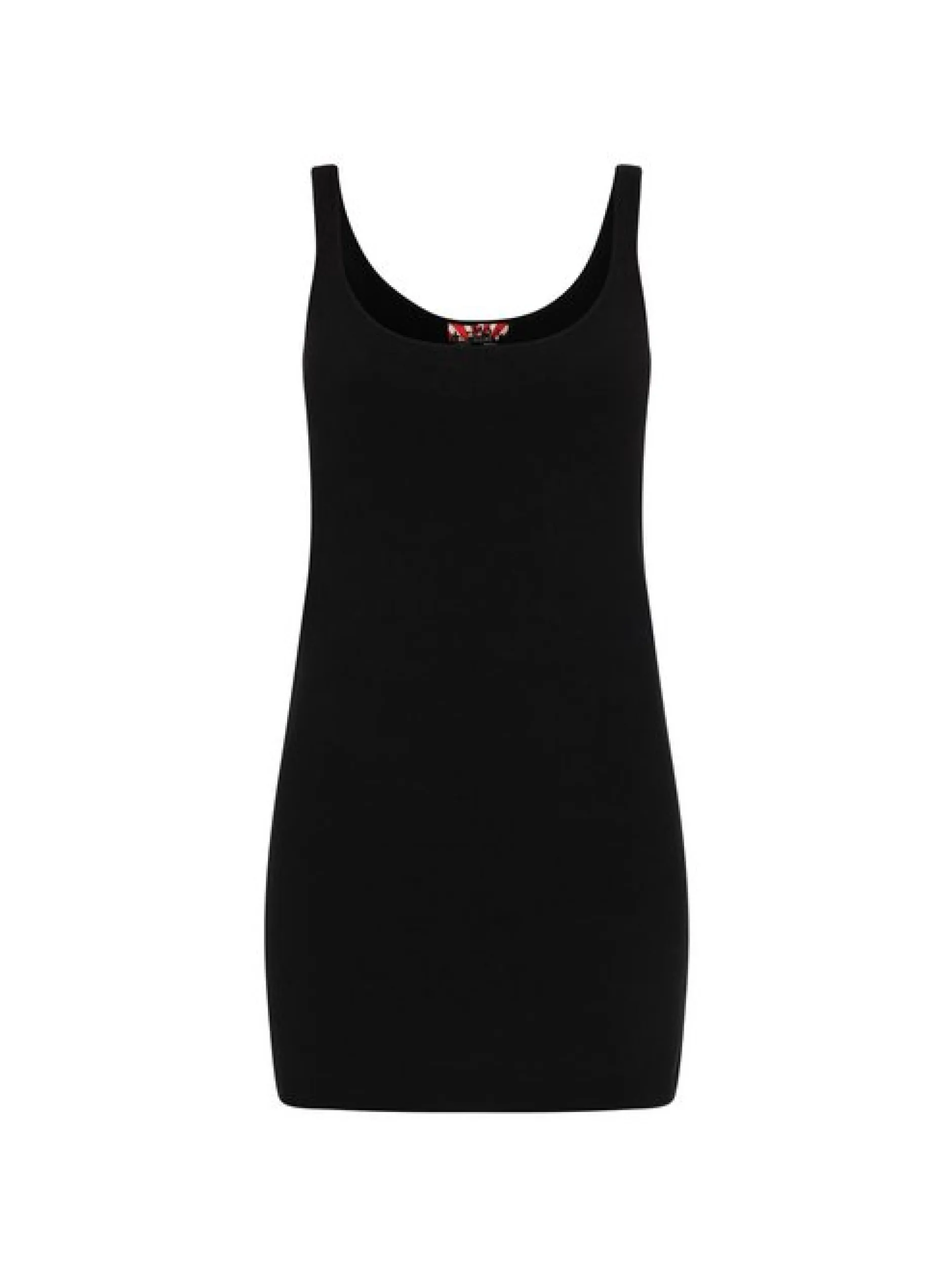 MyMo Damen Kleid in schwarz - Länge: mittel