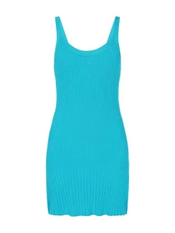 MyMo Damen Kleid in türkis - Länge: mittel