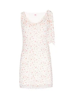 MyMo Damen Kleid in weiß - Länge: mittel