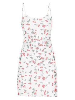 MyMo Damen Kleid in weiß - Länge: mittel