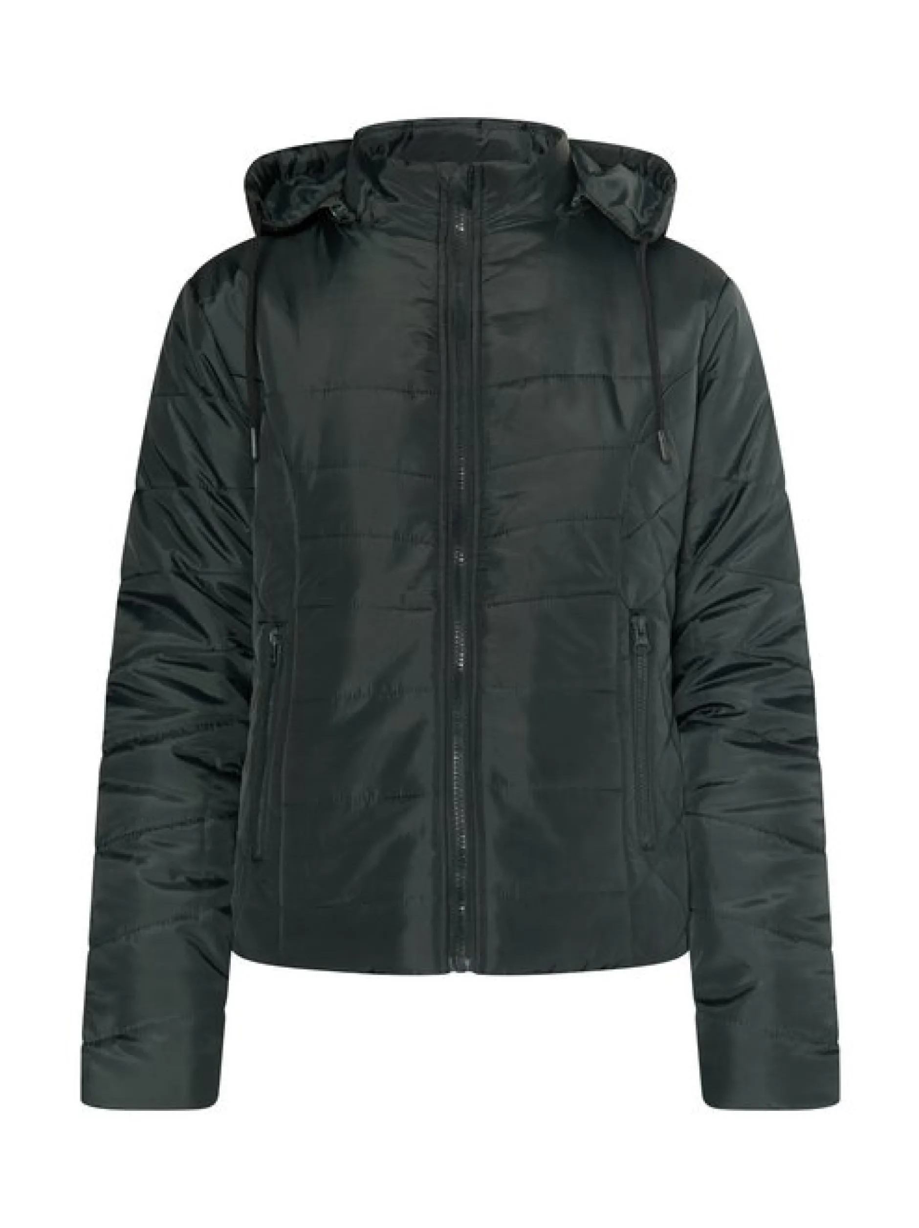 MyMo Damen Leicht wattierte Jacke in anthrazit