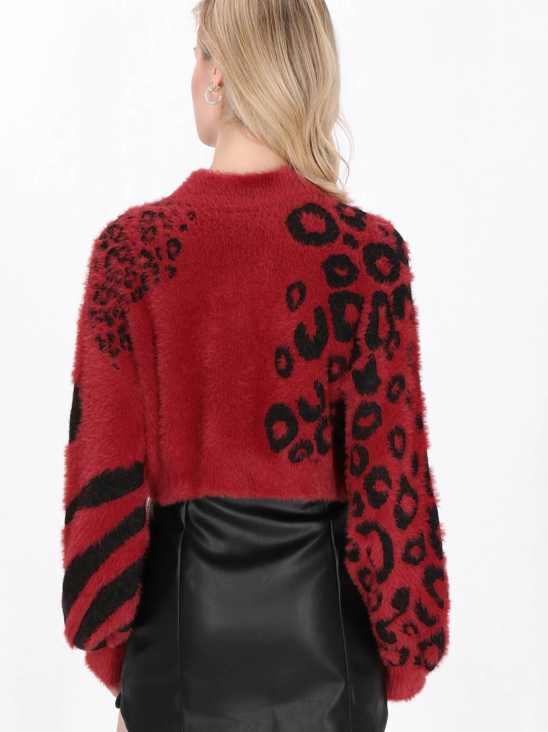 MyMo Damen Pullover in bordeaux