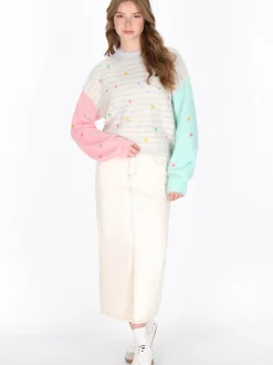 MyMo Damen Pullover in grau
