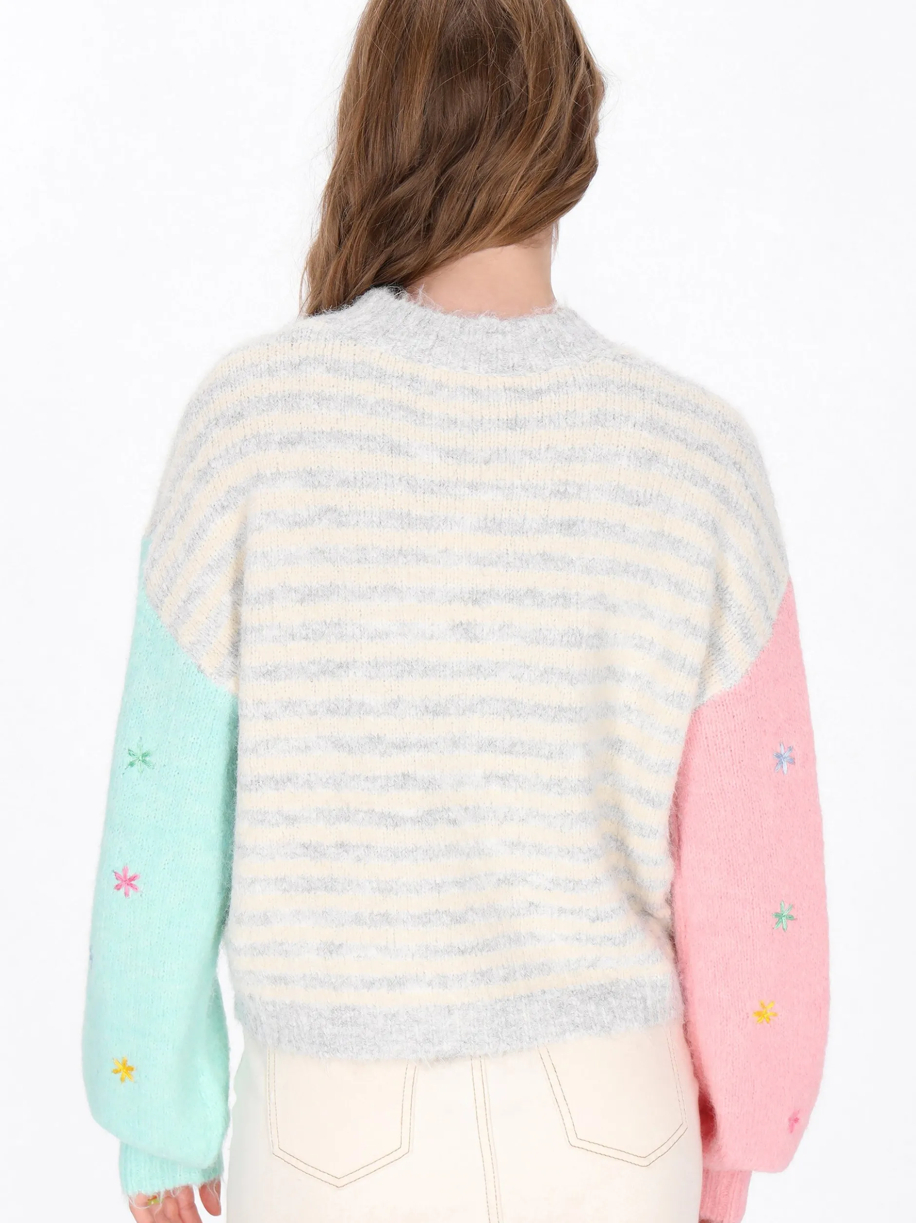 MyMo Damen Pullover in grau