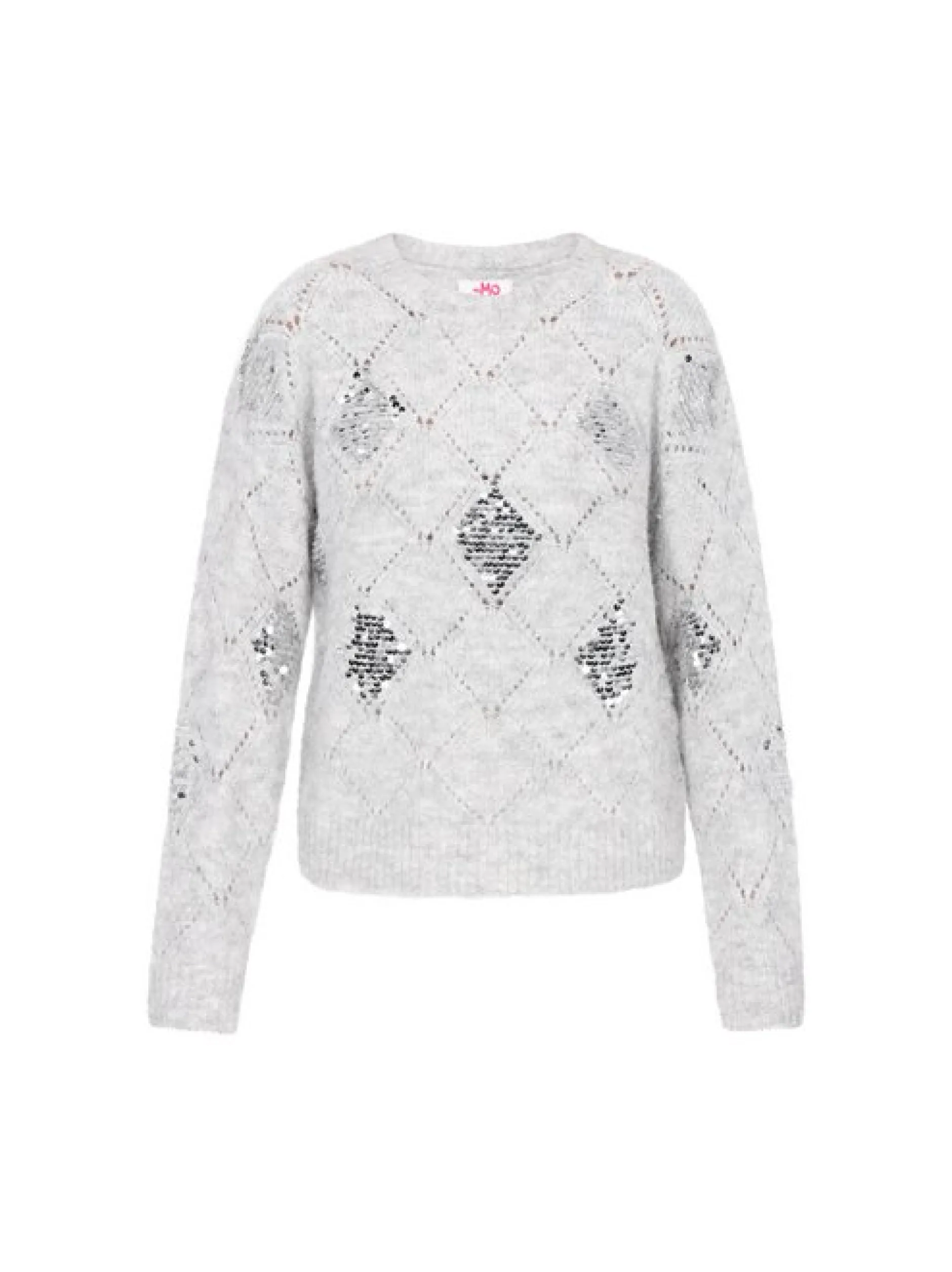 MyMo Damen Pullover in grau - Ausschnitt: Rundhals