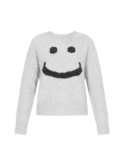 MyMo Damen Pullover in grau - Ausschnitt: Rundhals