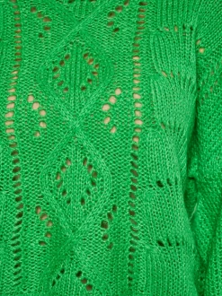 MyMo Damen Pullover in grün - Ausschnitt: Rundhals